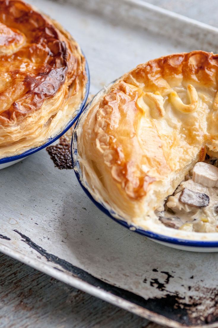 Chicken, Leek and Mushroom Pie Recipe - Great British Chefs