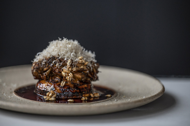 Hen of the Woods, Autumn Truffle Custard, Walnut, Barley Recipe - Great ...