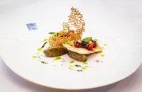 John Dory fillet with aubergine caviar and avocado oil