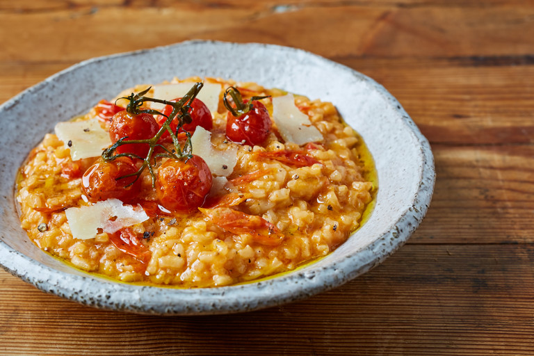 Confit Piccolo Cherry Tomato And Pecorino Risotto Recipe - Great ...