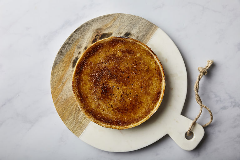 Spiced vanilla crème brûlée tart