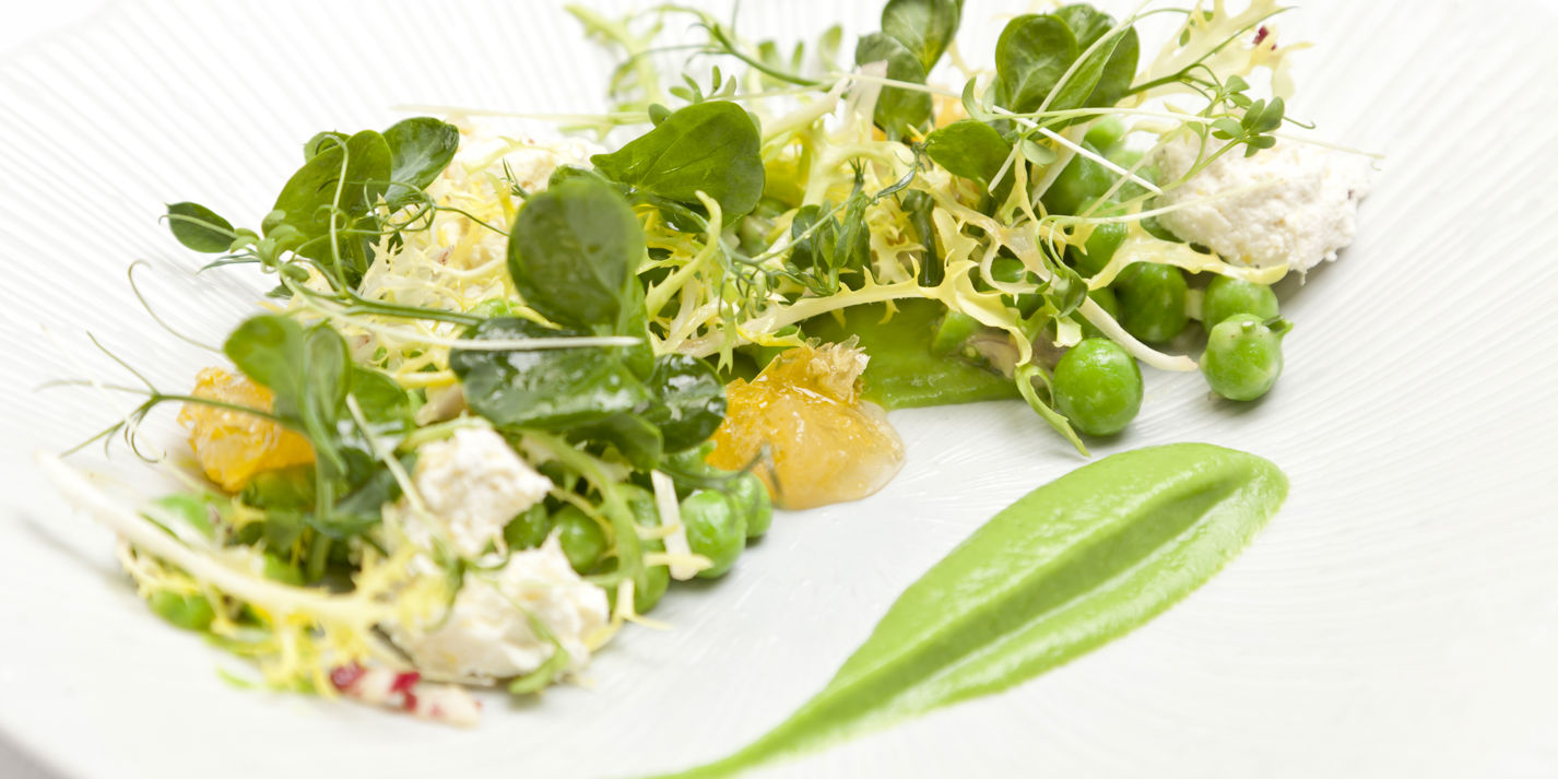 Baby Gem, Courgette, Walnut and Parmesan Salad Recipe - Great British Chefs