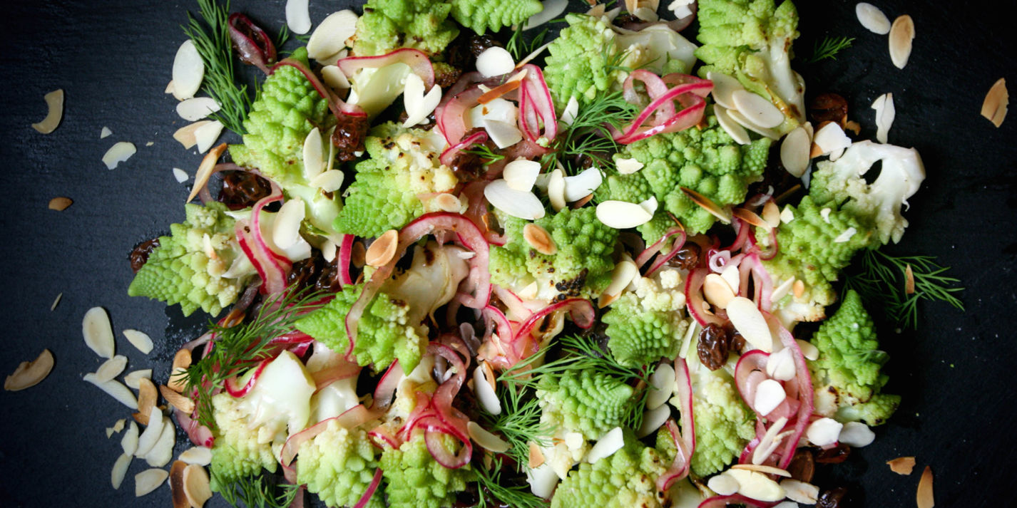 Chargrilled Romanesco Salad Recipe - Great British Chefs
