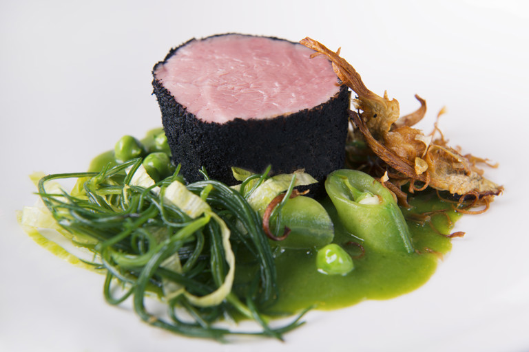 Veal and vignarola salad
