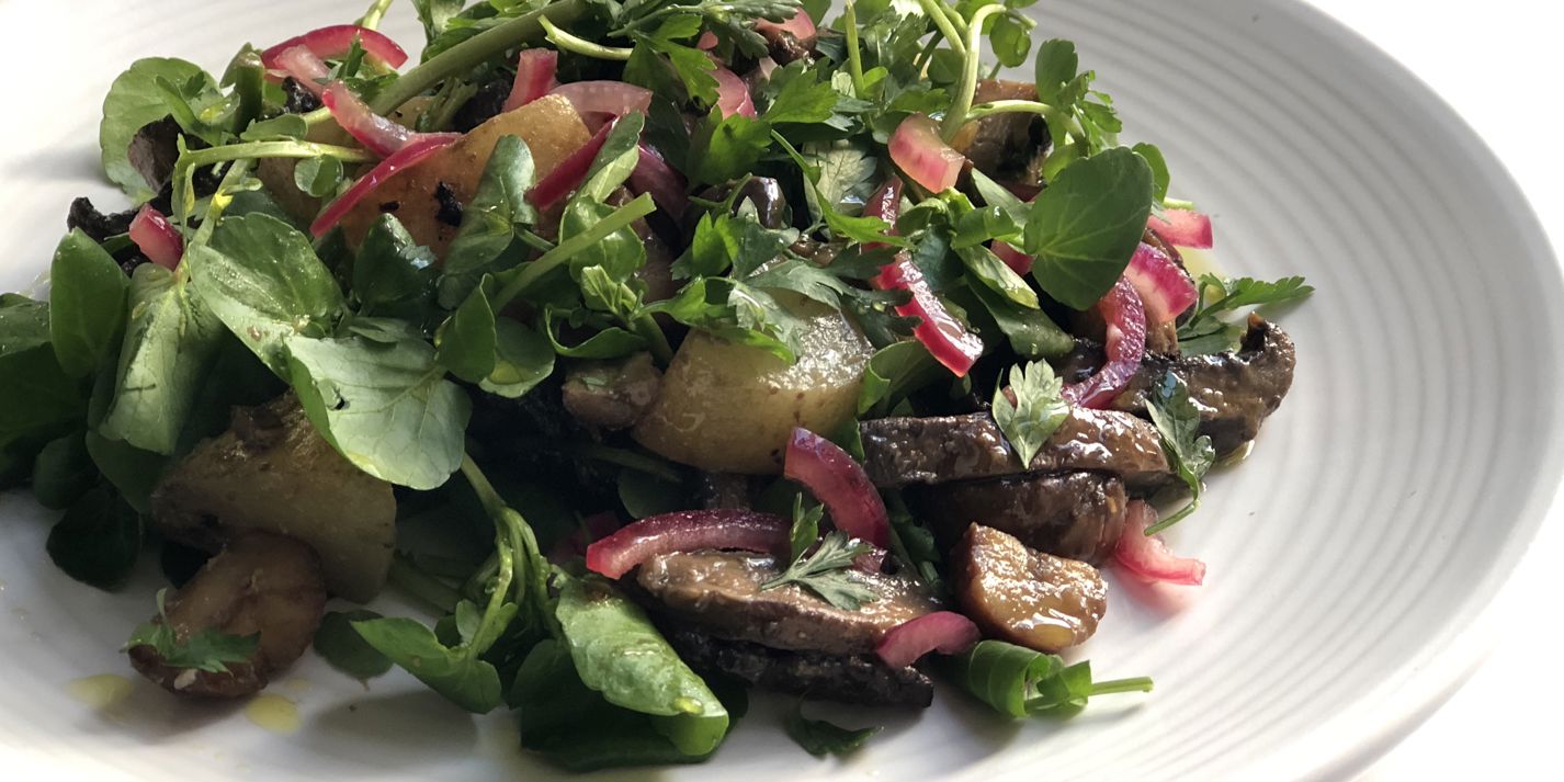 Miso-Roasted Mushroom and Chestnut Salad Recipe - Great British Chefs