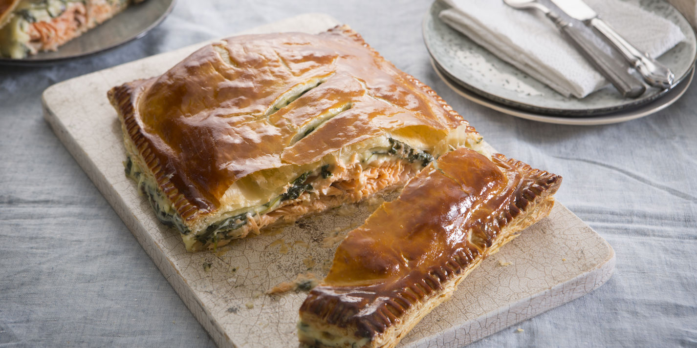 Salmon and Spinach En Croute Recipe - Great British Chefs
