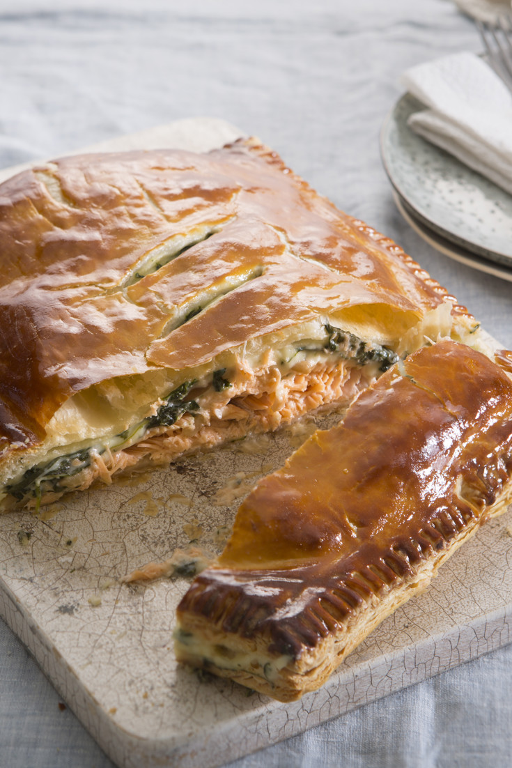 Salmon and Spinach En Croute Recipe Great British Chefs