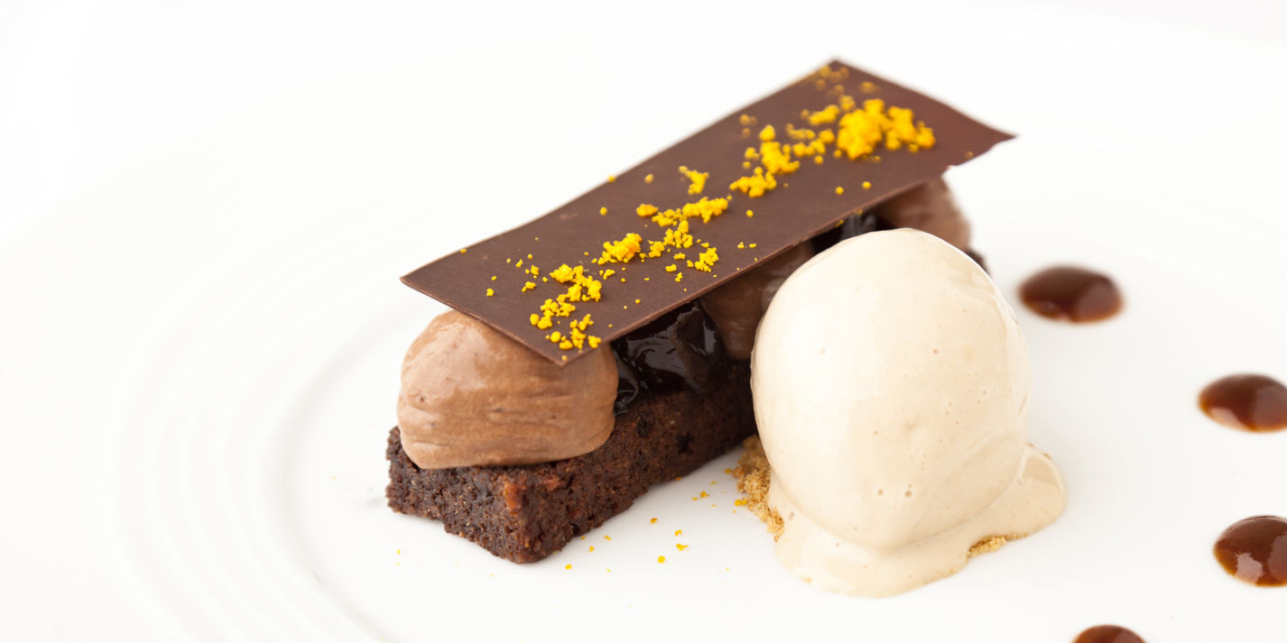 Chocolate Mousse Recipe, Prunes & Tea Ice Cream - Great British Chefs