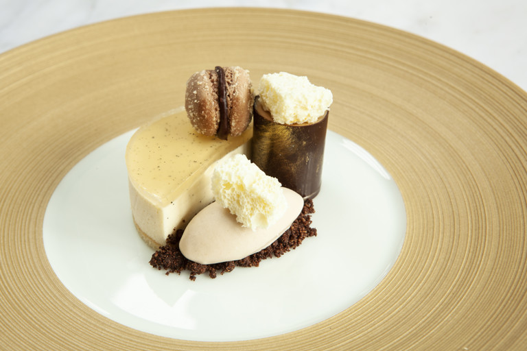 Hazelnut Bavarois with Banana Sorbet Recipe - Great British Chefs