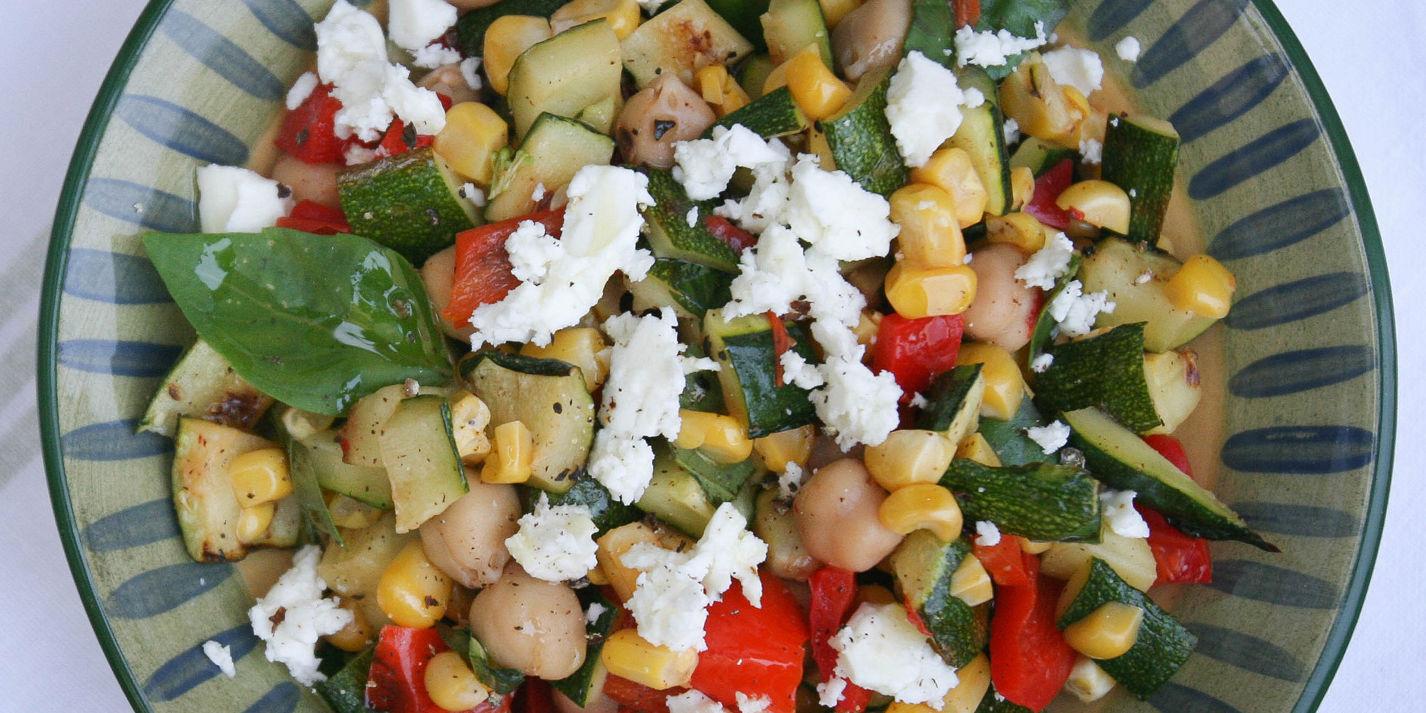 Chickpea Salad Recipe With Grilled Vegetables - Great British Chefs