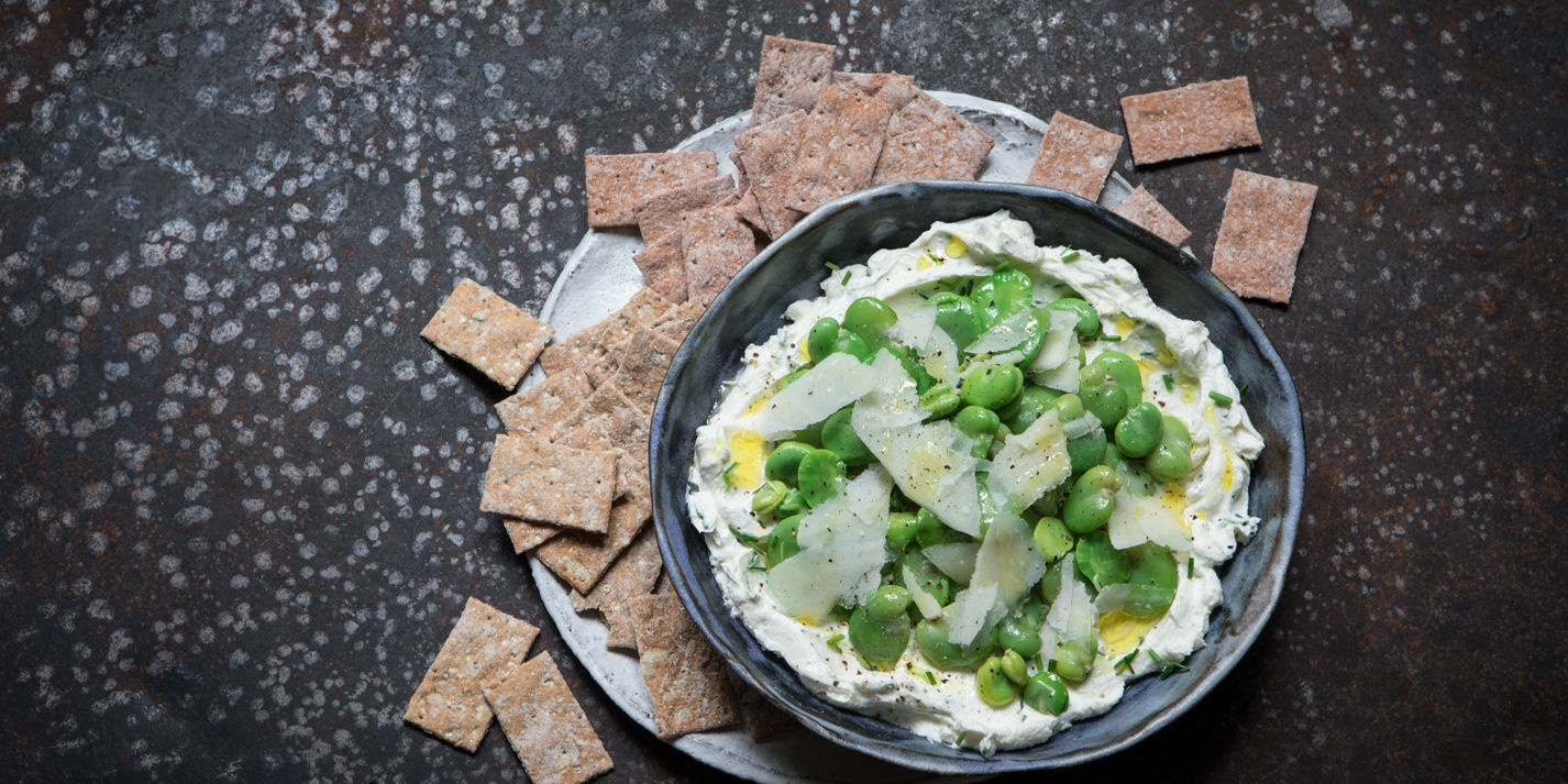 Broad Bean and Cream Cheese Dip Recipe - Great British Chefs