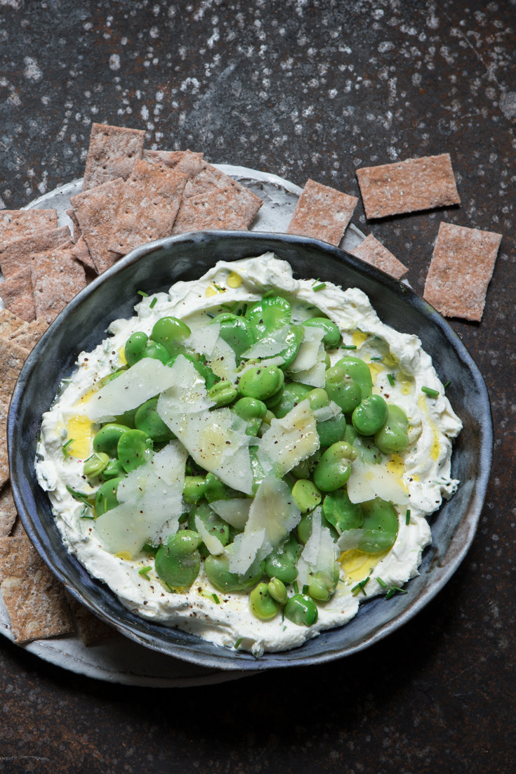 Broad Bean and Cream Cheese Dip Recipe Great British Chefs