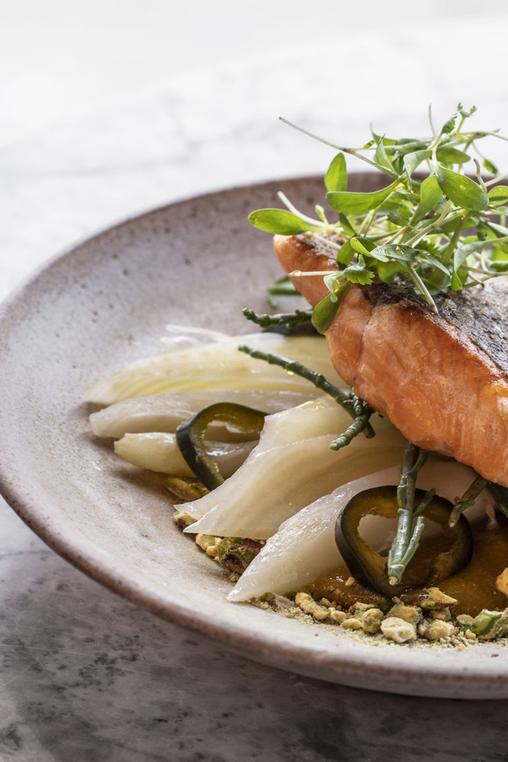 Trout with Confit Fennel and Pickled Jalapeños Recipe Great British Chefs