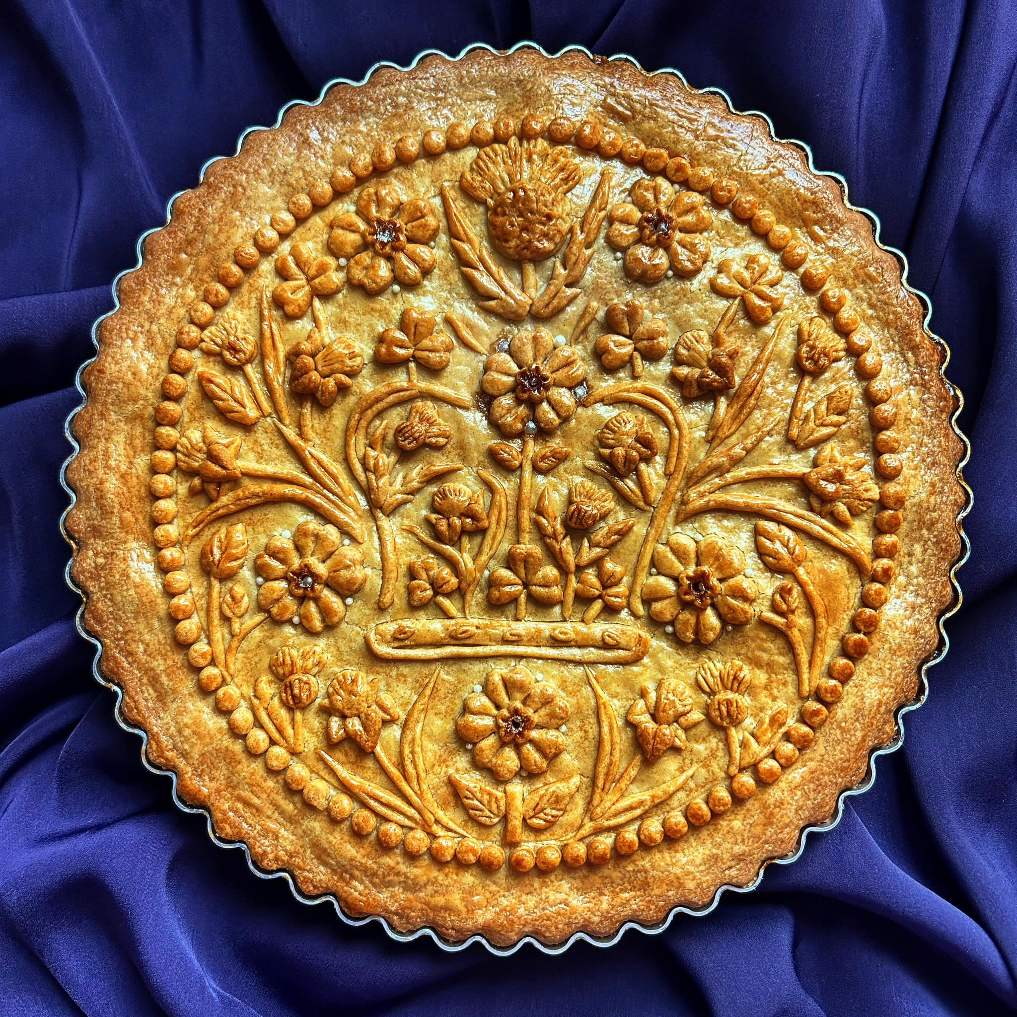 A pie Julie created in honour of the King's Coronation