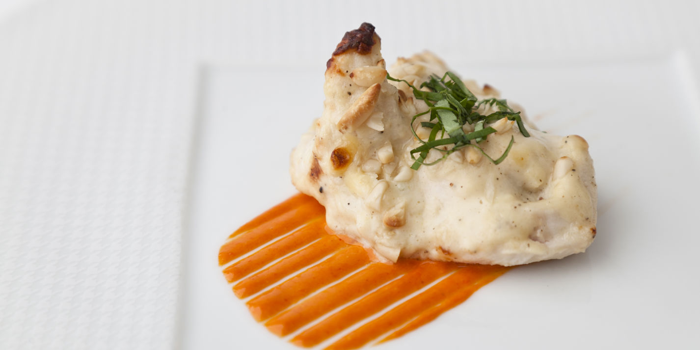 Chicken Recipe With Basil, Pine Nuts, Mayonnaise Great British Chefs