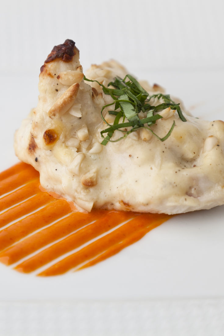 Chicken Recipe With Basil, Pine Nuts, Mayonnaise Great British Chefs