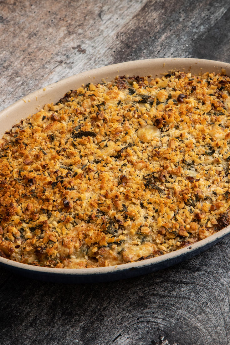 Artichoke, Pancetta and Spinach Gratin Topped With a Walnut Crunch ...