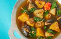Shutki shira – Dried shrimp stew with vegetables and naga chilli