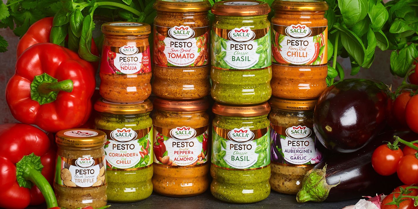 Sacla' pesto celebrating la dolce vita Great British Chefs