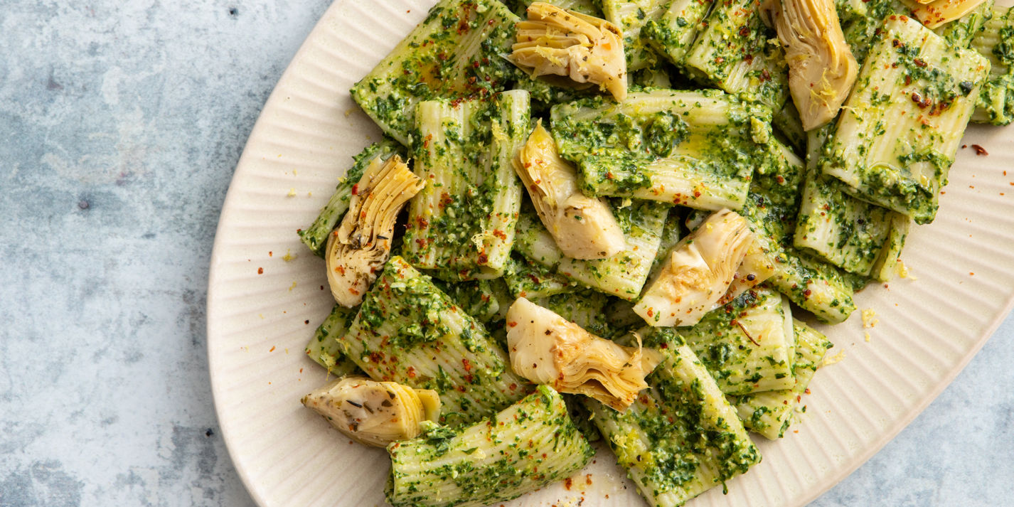 Spinach and Artichoke Pasta Salad Recipe Great British Chefs