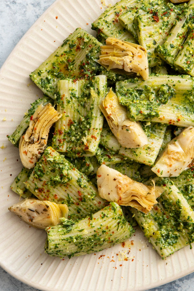 Spinach and Artichoke Pasta Salad Recipe Great British Chefs