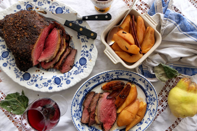 Roast picanha with spiced quince