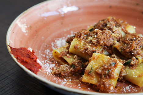 Paccheri with Welsh Lamb ragù