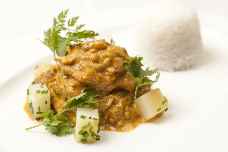 Sweet potato and chicken curry