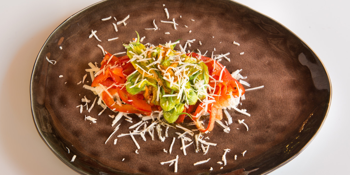 Courgette Flowers with Peppers Recipe Great Italian Chefs