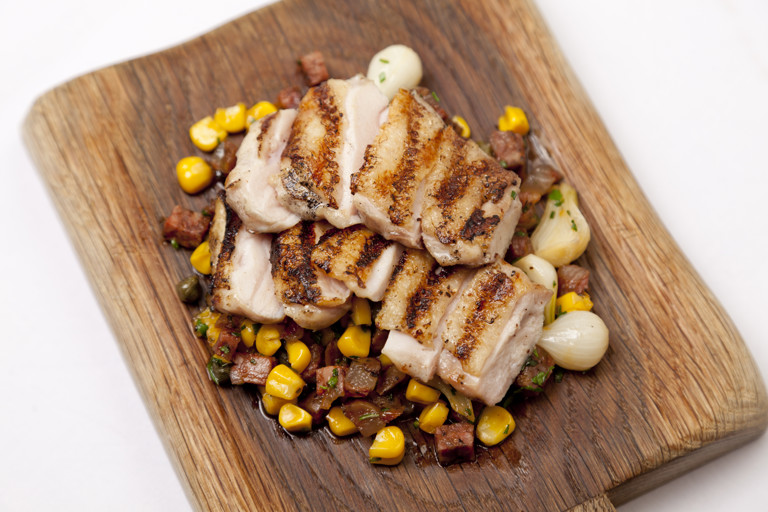 Barbecue chicken thighs