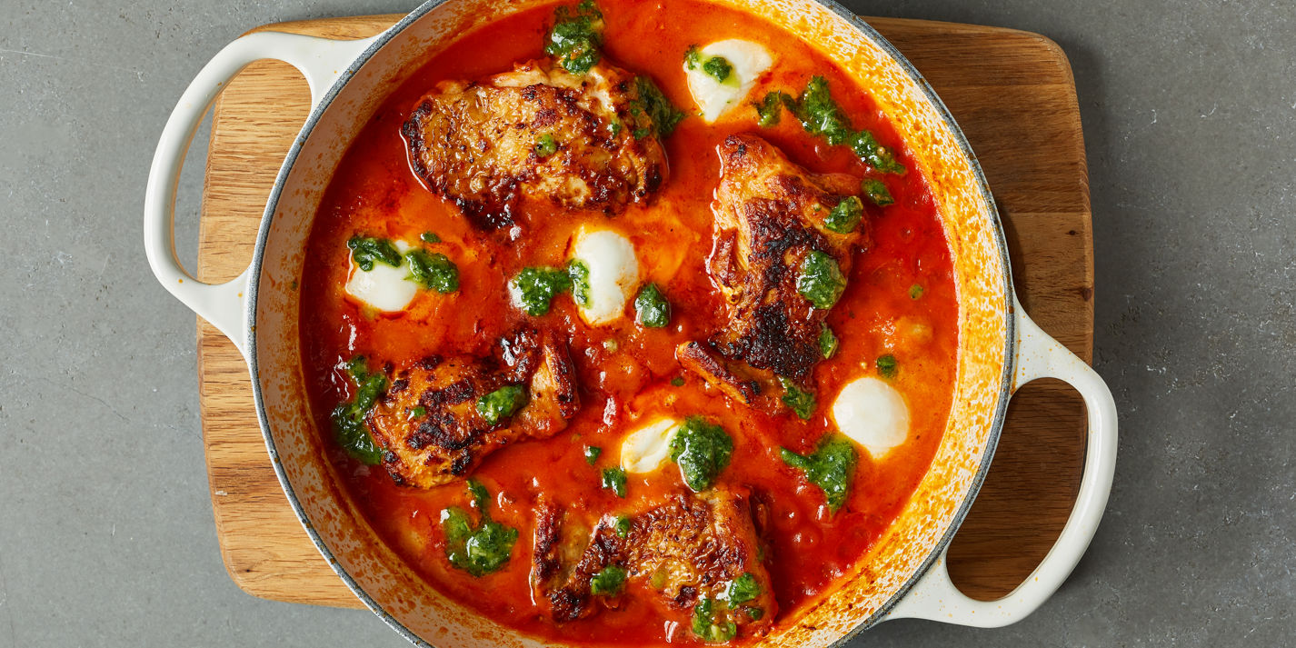 'Nduja Chicken with Mozzarella and Pesto Recipe - Great British Chefs