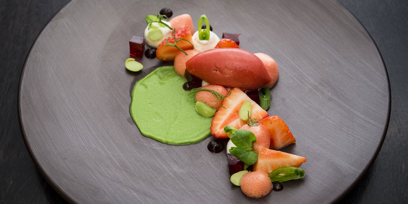 Strawberry and Pea Dessert Recipe - Great British Chefs