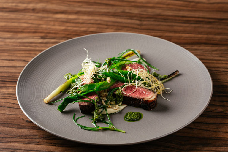 Beer and barley glazed pichana steak