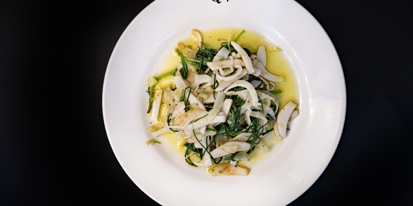 Cuttlefish, Monk's Beard, and Fennel Salad Recipe Great British Chefs