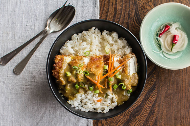 Tofu katsu curry