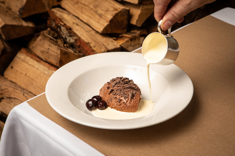 Dark chocolate mousse