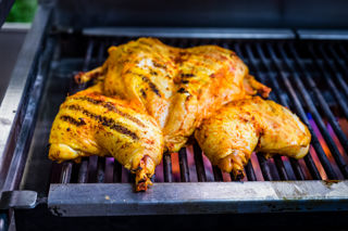 Summer marinated spatchcock chicken