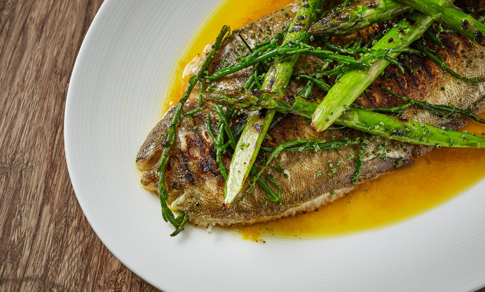 Grilled Dover Sole with Yuzu Butter Recipe - Great British Chefs