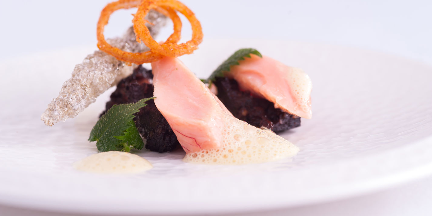 Sous Vide Rainbow Trout and Black Pudding Recipe - Great British Chefs