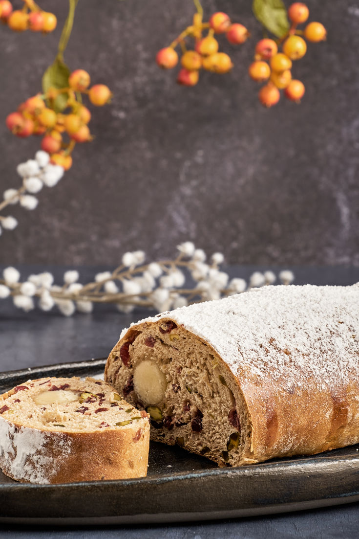 Cranberry and Pistachio Stollen Recipe - Great British Chefs