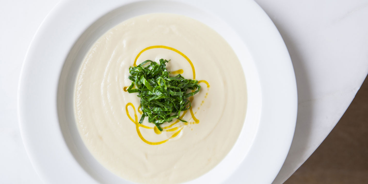 Parsnip Soup with Collard Greens Recipe - Great British Chefs