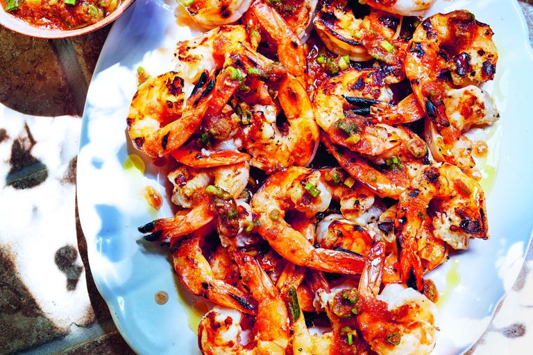 Kerkennah-style grilled prawns