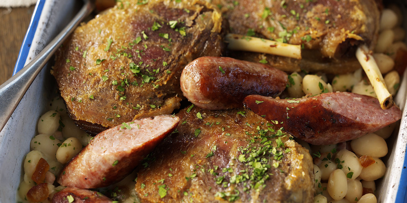Confit Duck with Cassoulet Recipe - Great British Chefs