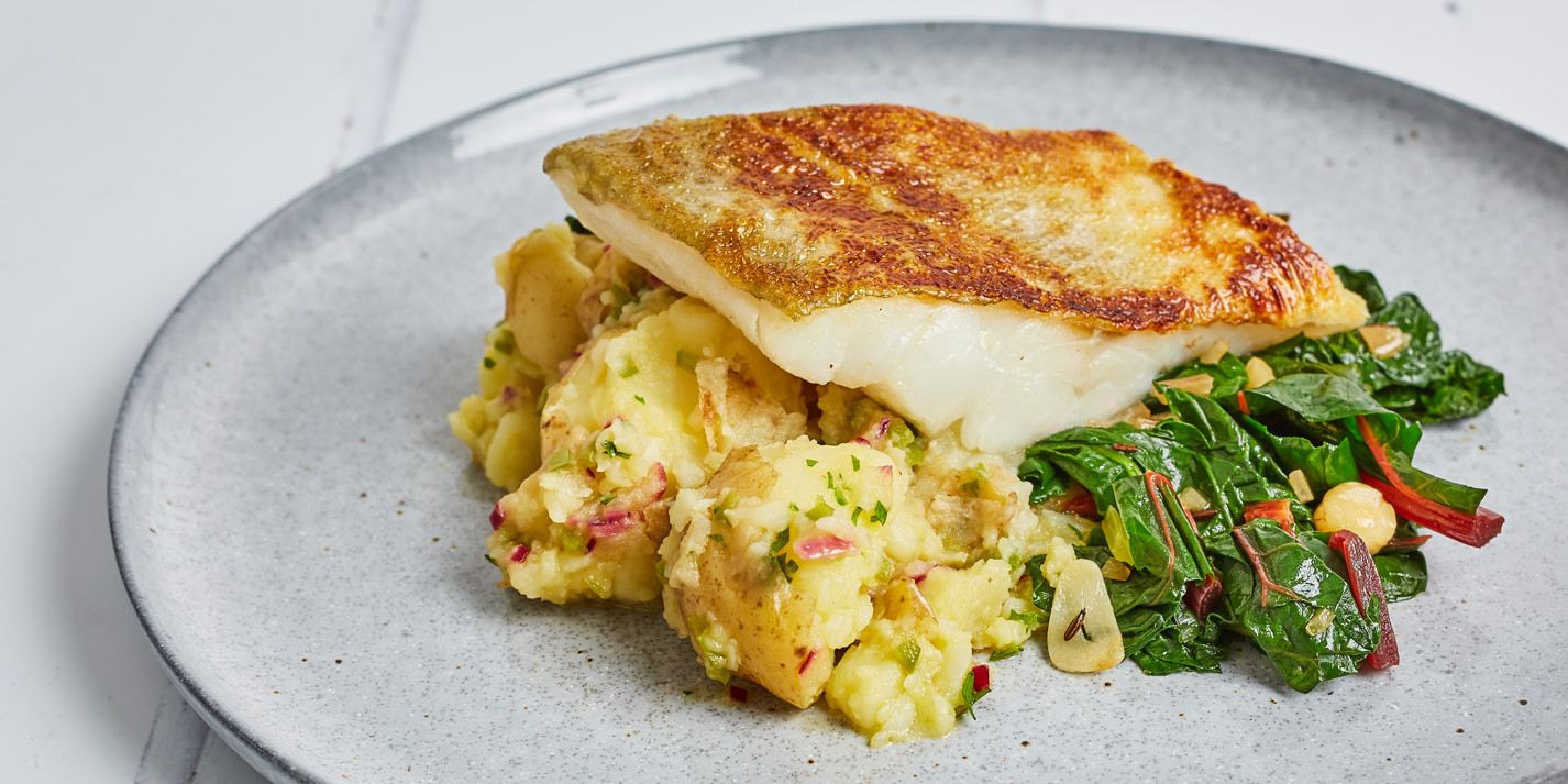 Patatas Aliñadas with PanFried Cod Recipe Great British Chefs