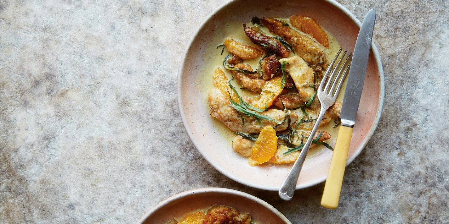 image of Chicken With Orange, Cream and Tarragon recipe by Great British Chefs
