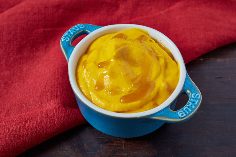 Carrot and brown butter purée