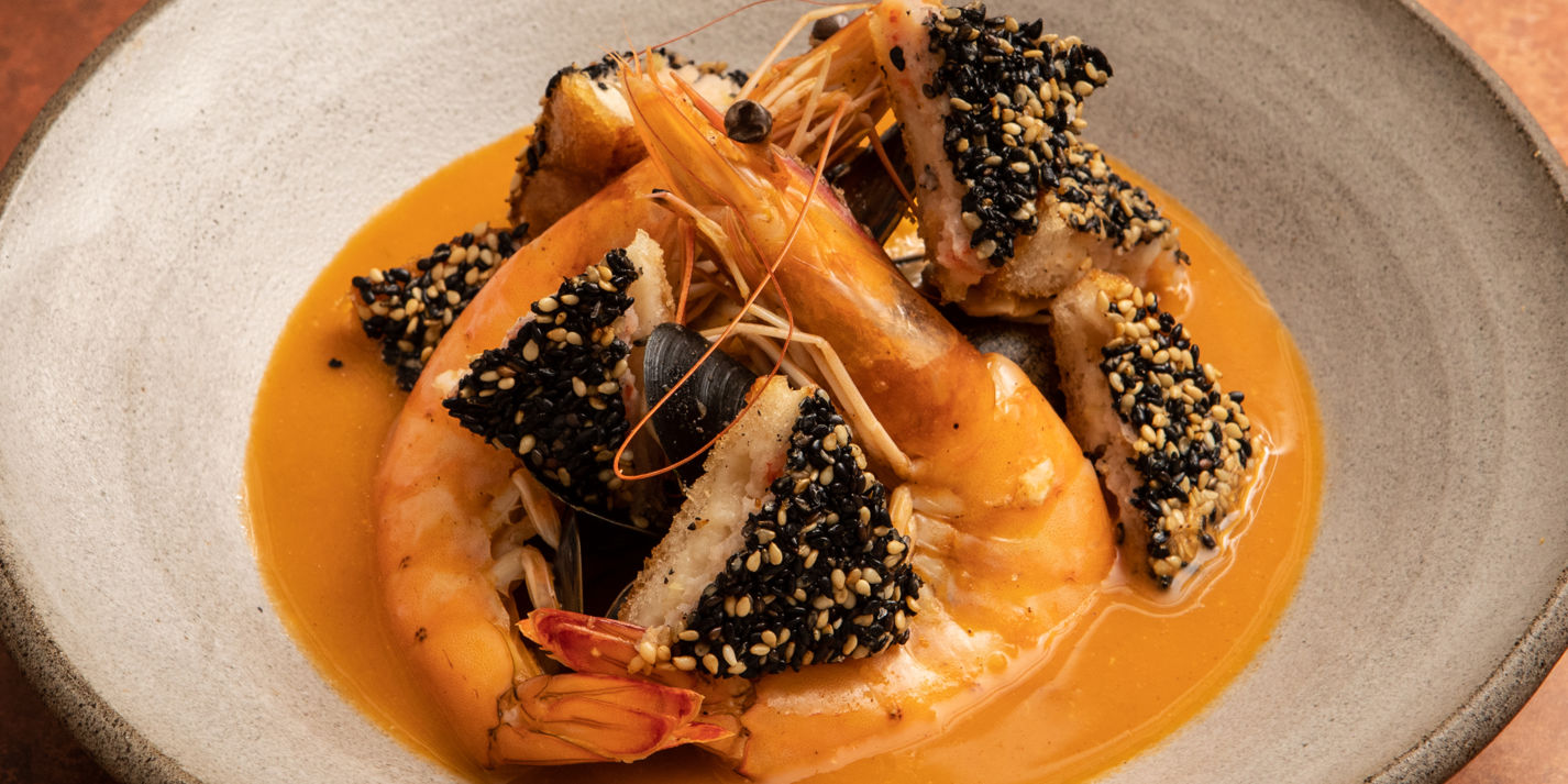 Spiced Seafood Bisque With Sesame Prawn Croutons Recipe - Great British Chefs