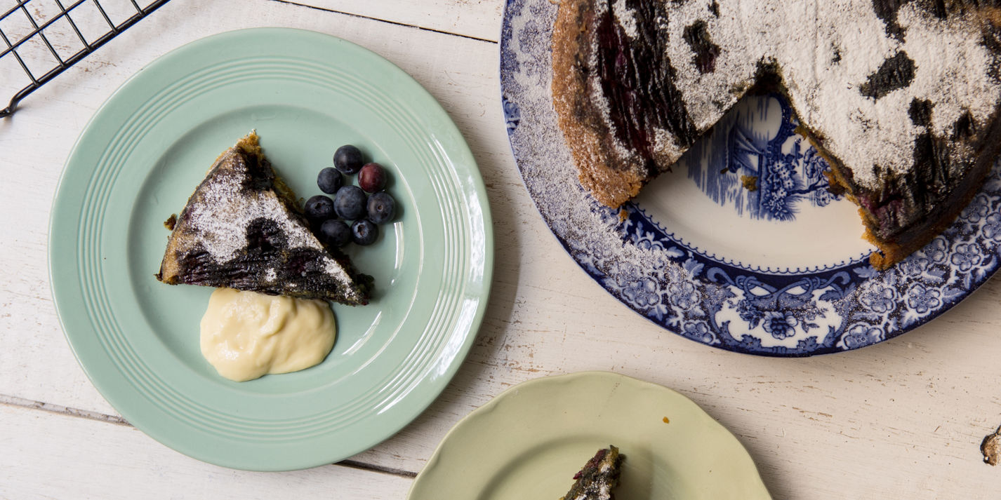 Coconut and blueberry cake recipe - Great British Chefs