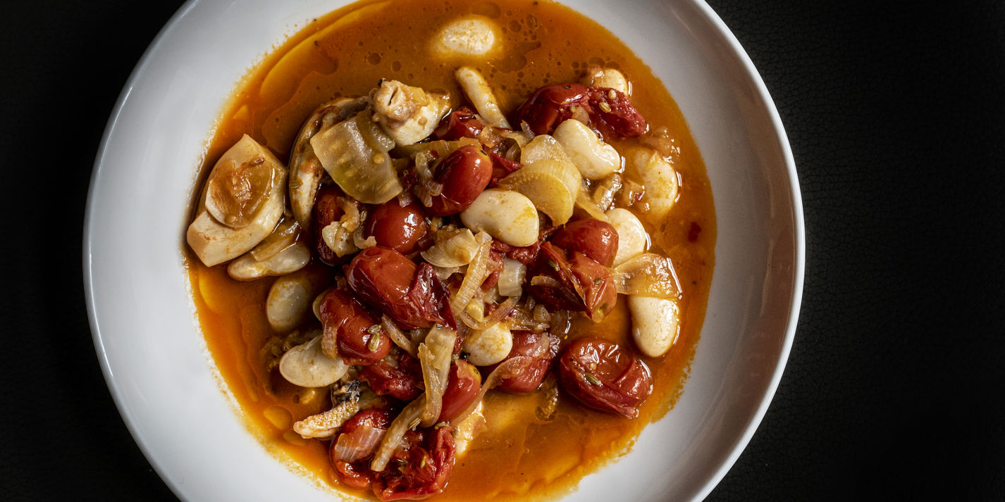 Braised Cuttlefish with Butter Beans Recipe - Great British Chefs