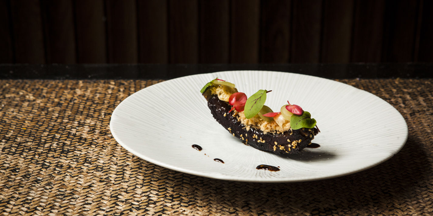 Ribs with Pickled Grapes and Pork Floss Recipe - Great British Chefs